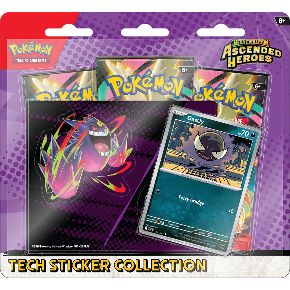 Pokemon TCG Mega Evolution - Ascended Heroes Tech Sticker Collection - Español
