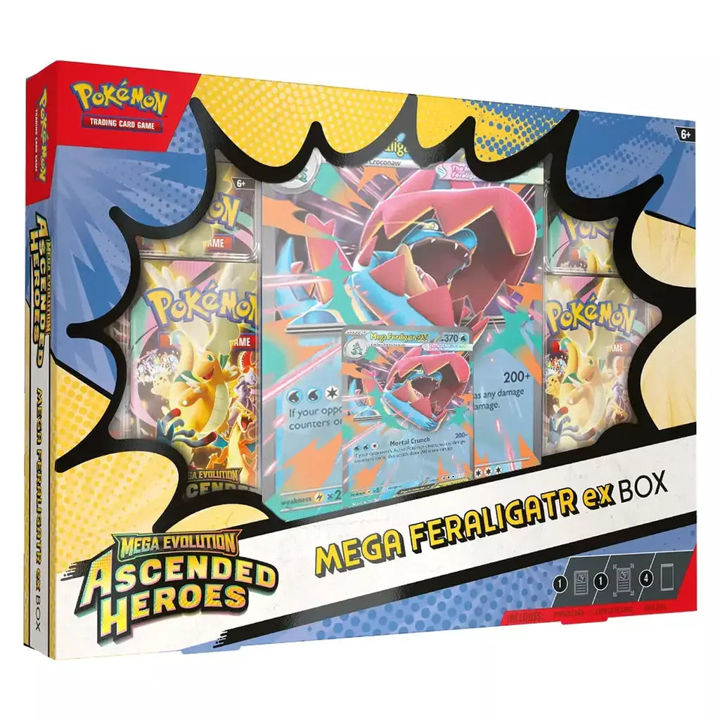 Mega Feraligart ex Box (INGLES) Pokémon TCG Mega Evolution - Ascended Heroes