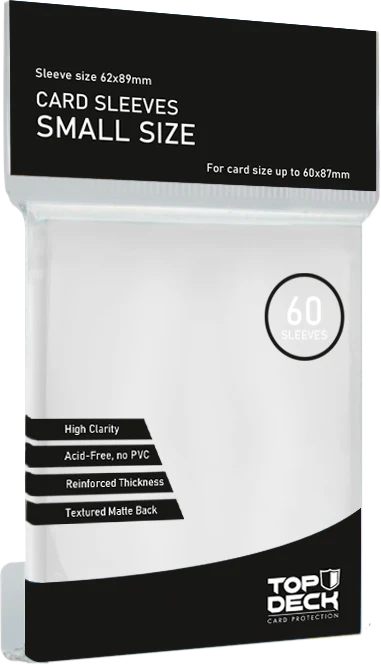 Protectores Esenciales | TOPDECK Small 62x89mm color Blanco