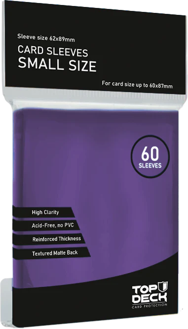 Protectores Esenciales | TOPDECK Small 62x89mm color Morado