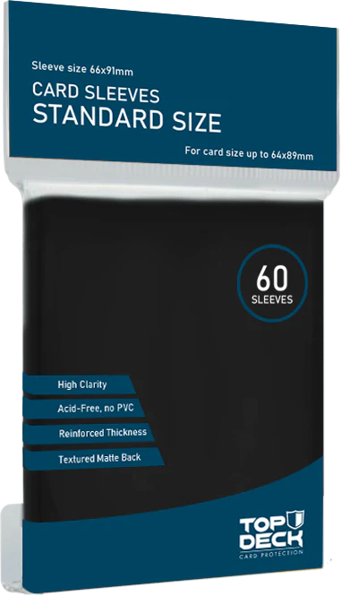 Protectores Esenciales | TOPDECK Standard 66x91mm color Negro