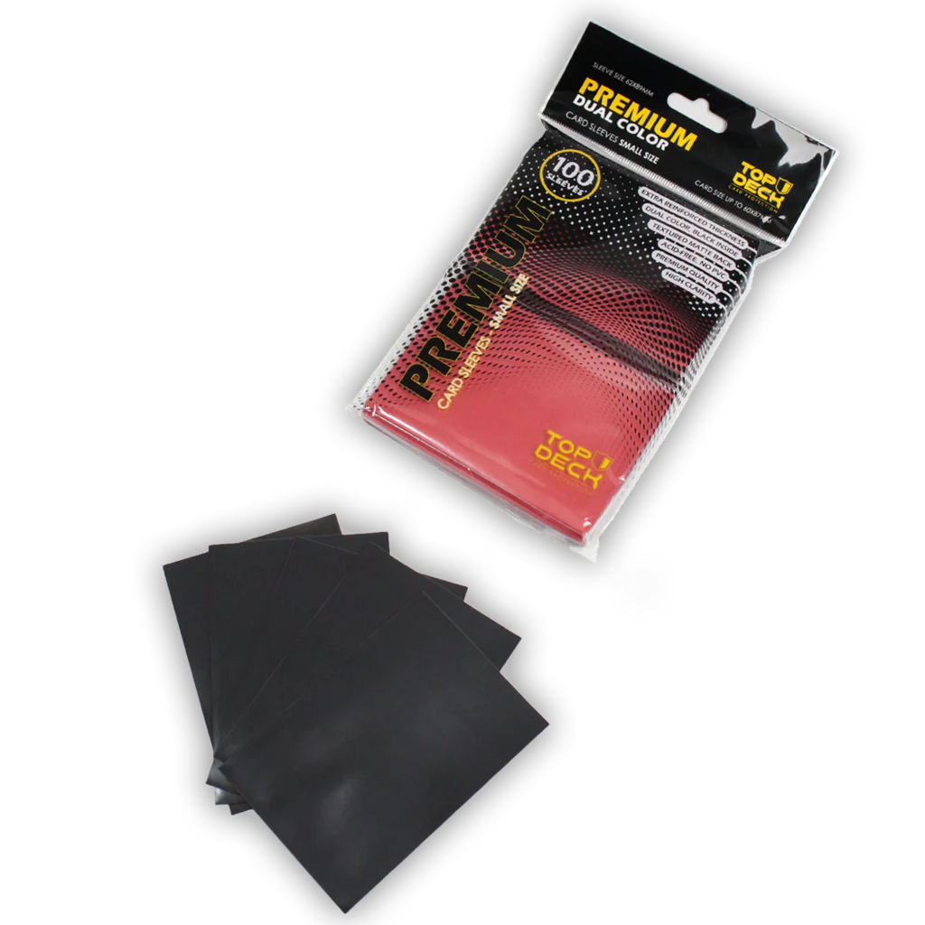 Protectores Premium | TOPDECK Small 62x89mm color Rojo