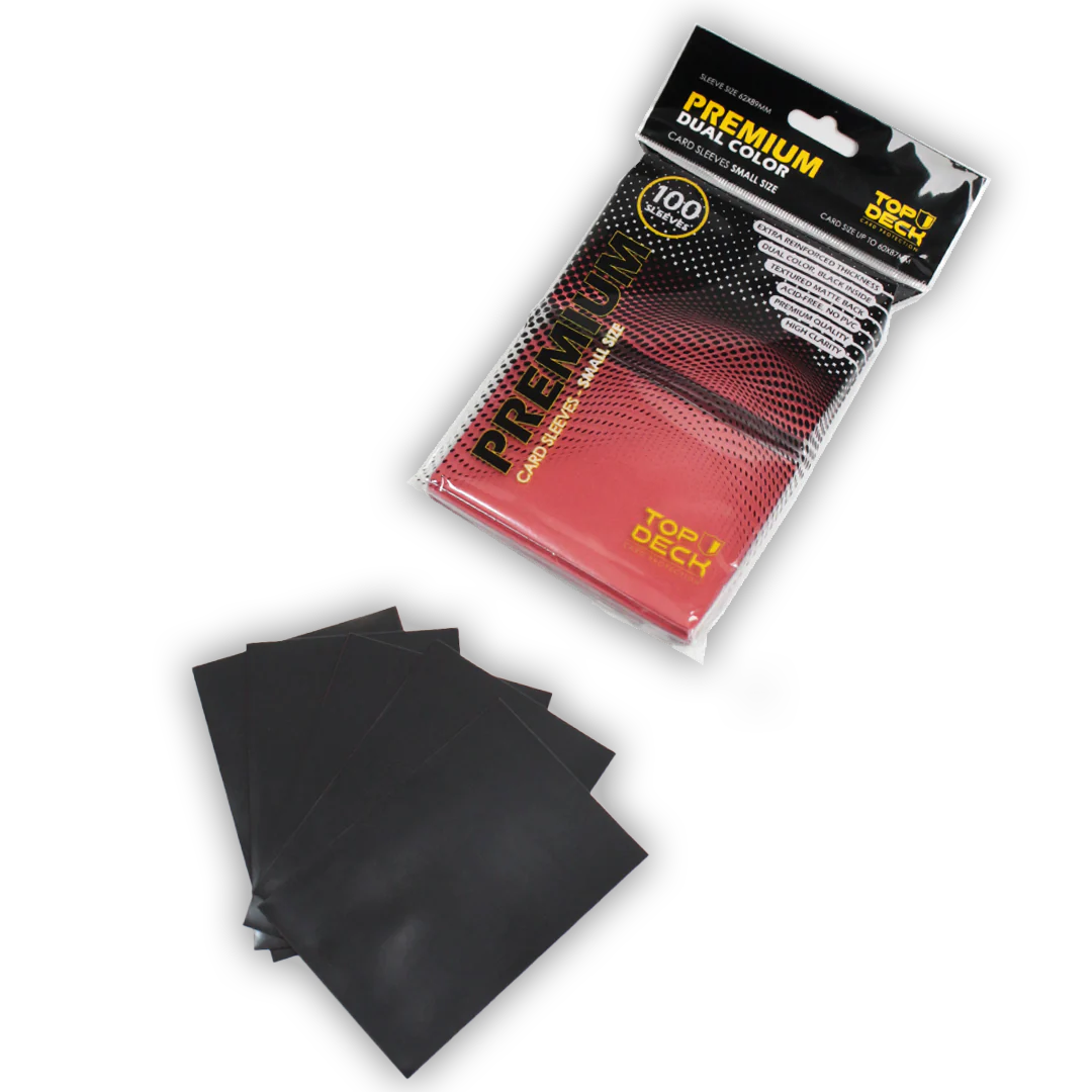 Protectores Premium | TOPDECK Small 62x89mm color Rojo