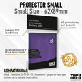 Protectores Esenciales | TOPDECK Small 62x89mm color Morado