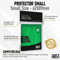Protectores Esenciales | TOPDECK Small 62x89mm color Verde