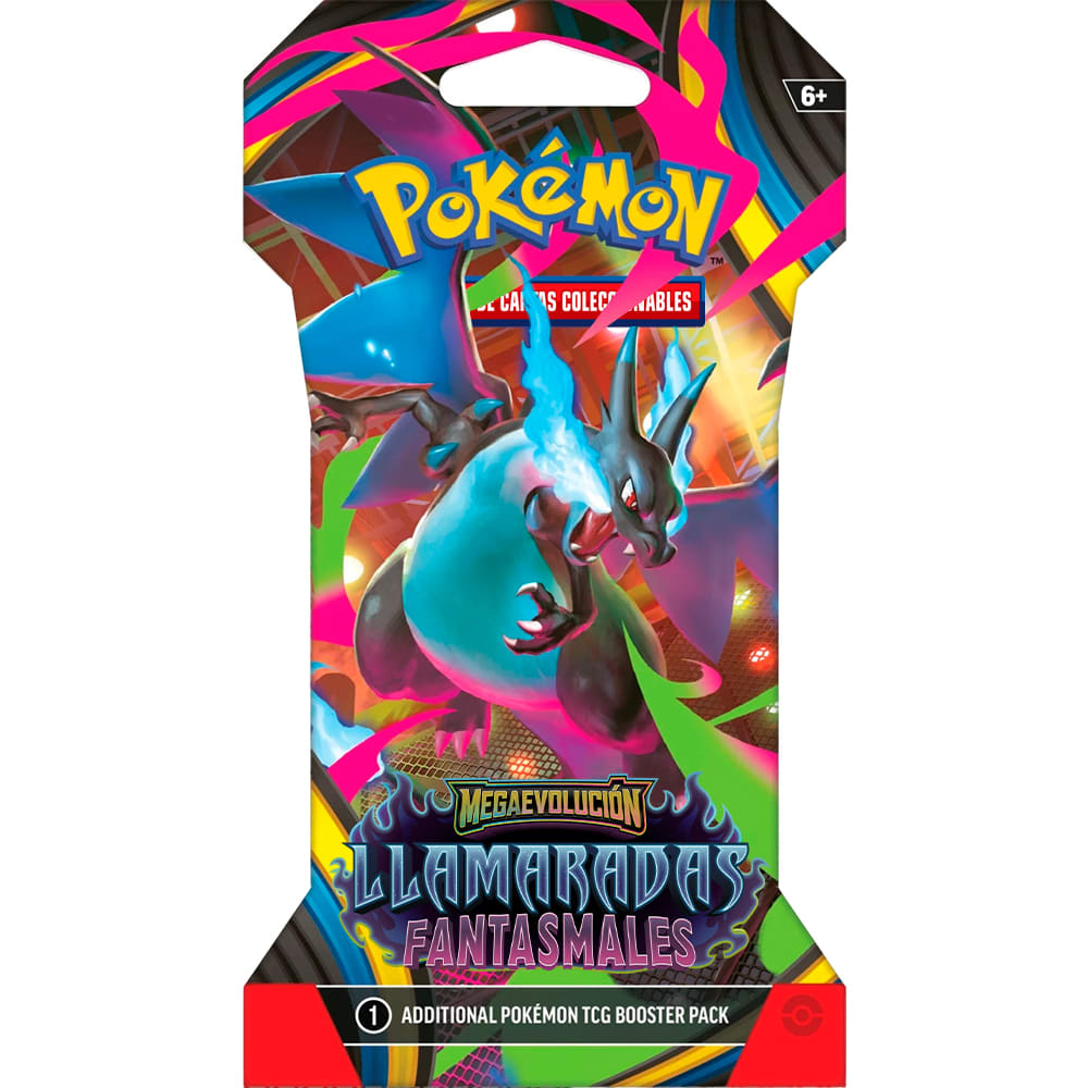 Pokemon TCG Mega Evolution - Llamarada Fantasmal - Sleeved Booster Español
