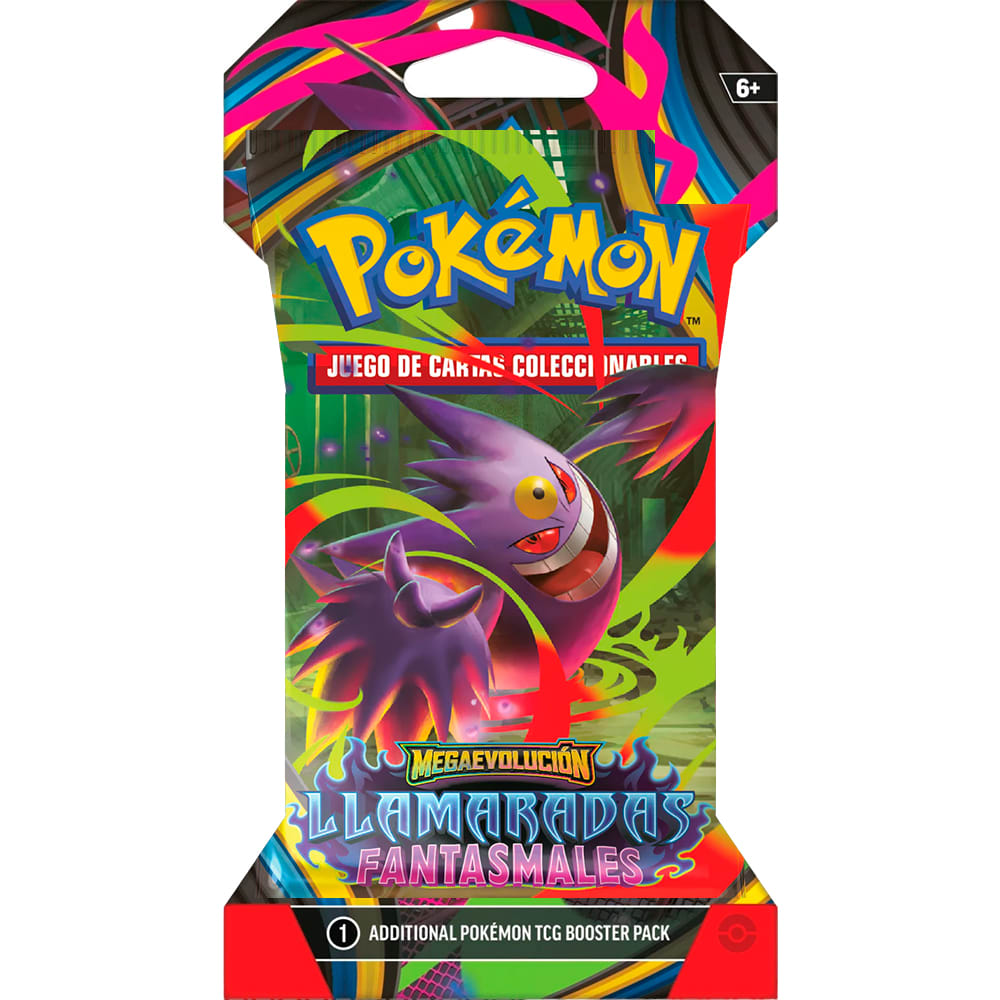 Pokemon TCG Mega Evolution - Llamarada Fantasmal - Sleeved Booster Español